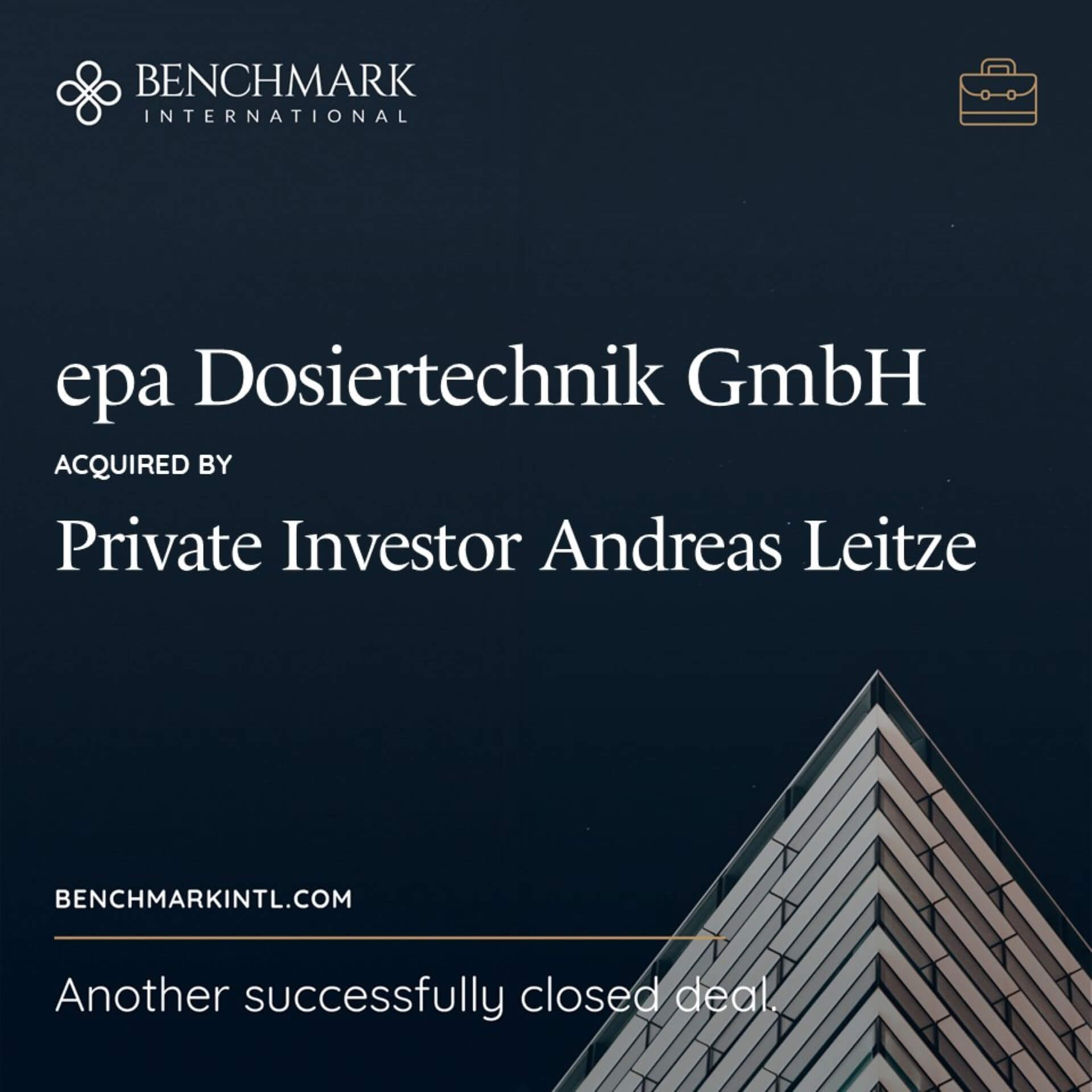  epa Dosiertechnik acquired by private investor