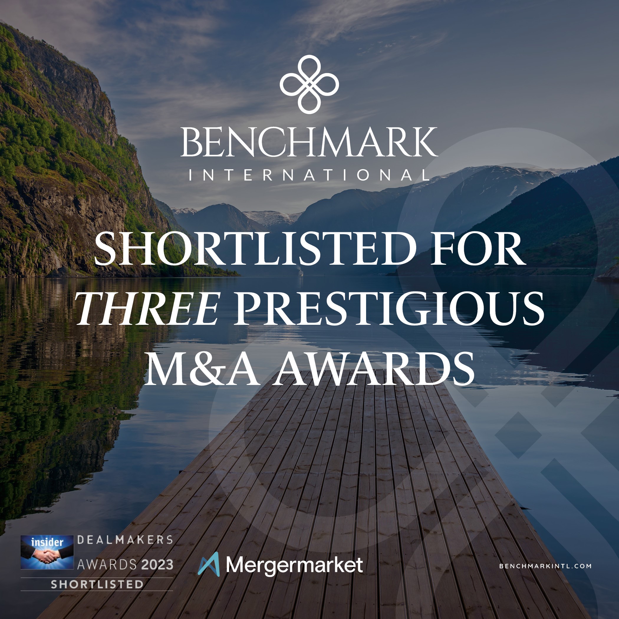 Benchmark shortlisted for 3 M&A awards
