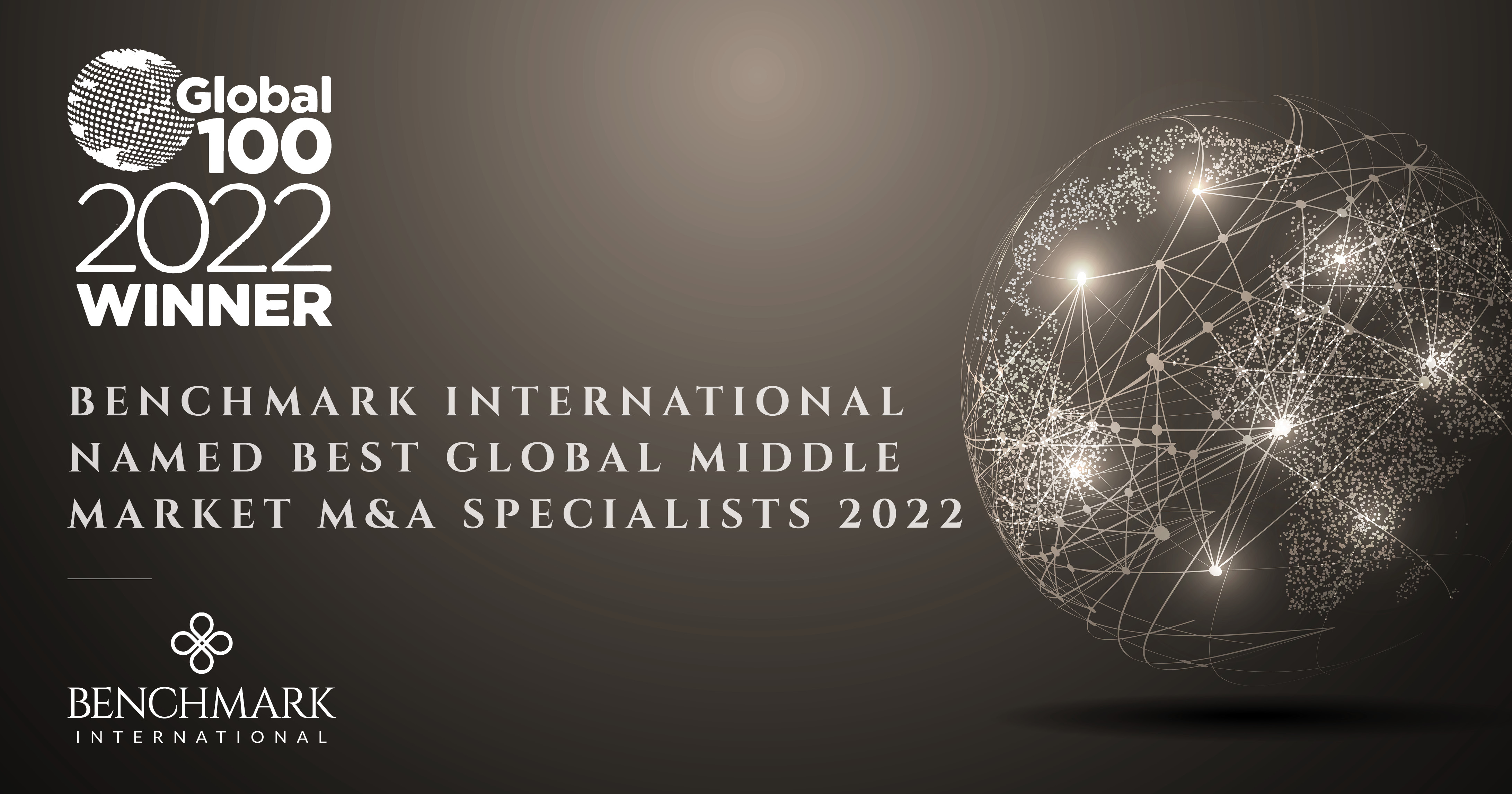 Benchmark International Named Best Global Middle Market M&A Specialists 2022