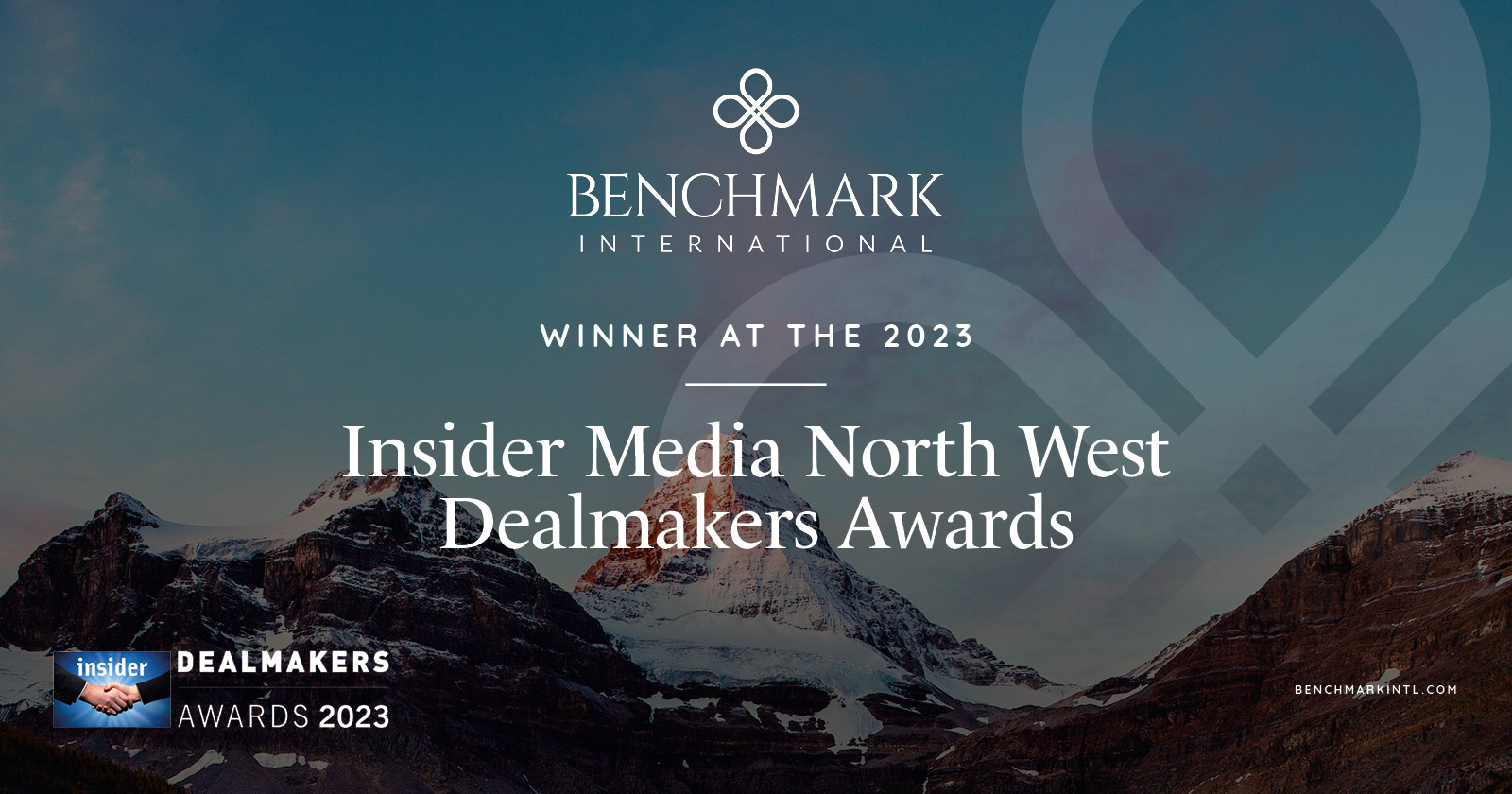 Benchmark International Winner at the Insider Media North West Dealmakers Awards 2023