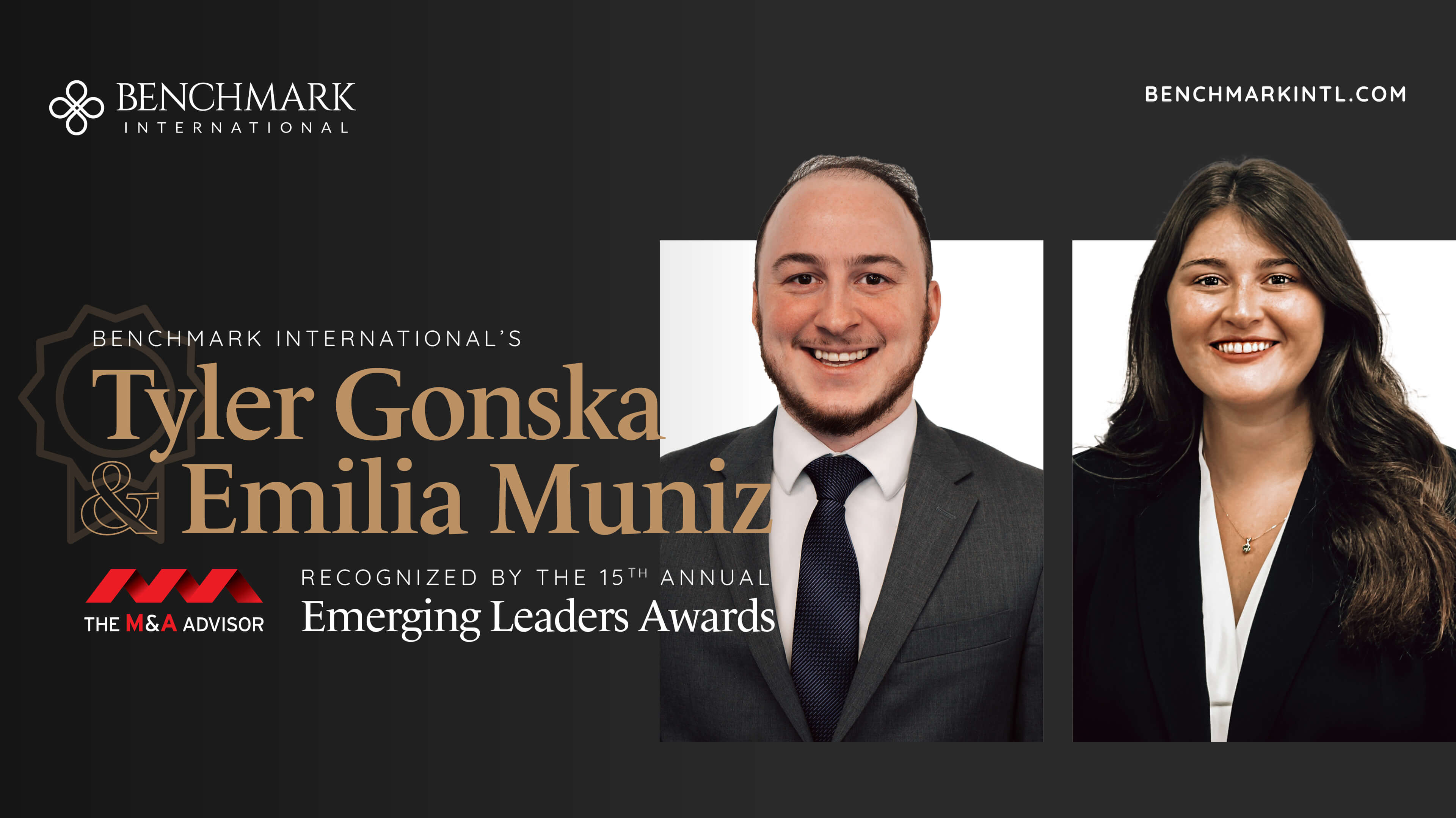 Benchmark's Tyler Gonska And Emilia Muniz Recognized By The 15th Annual Emerging Leaders Awards